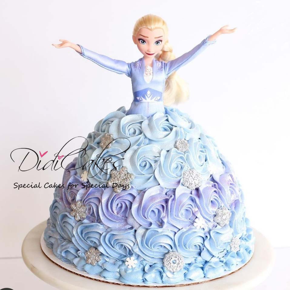 Frozen Barbie Cake Elsa Cake – Didi Cakes - Main Image