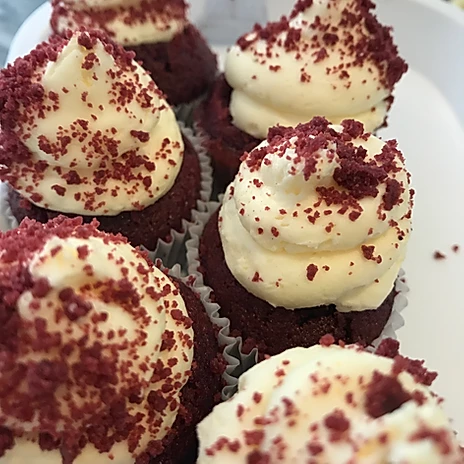 6 Mini Red Velvet Cupcakes