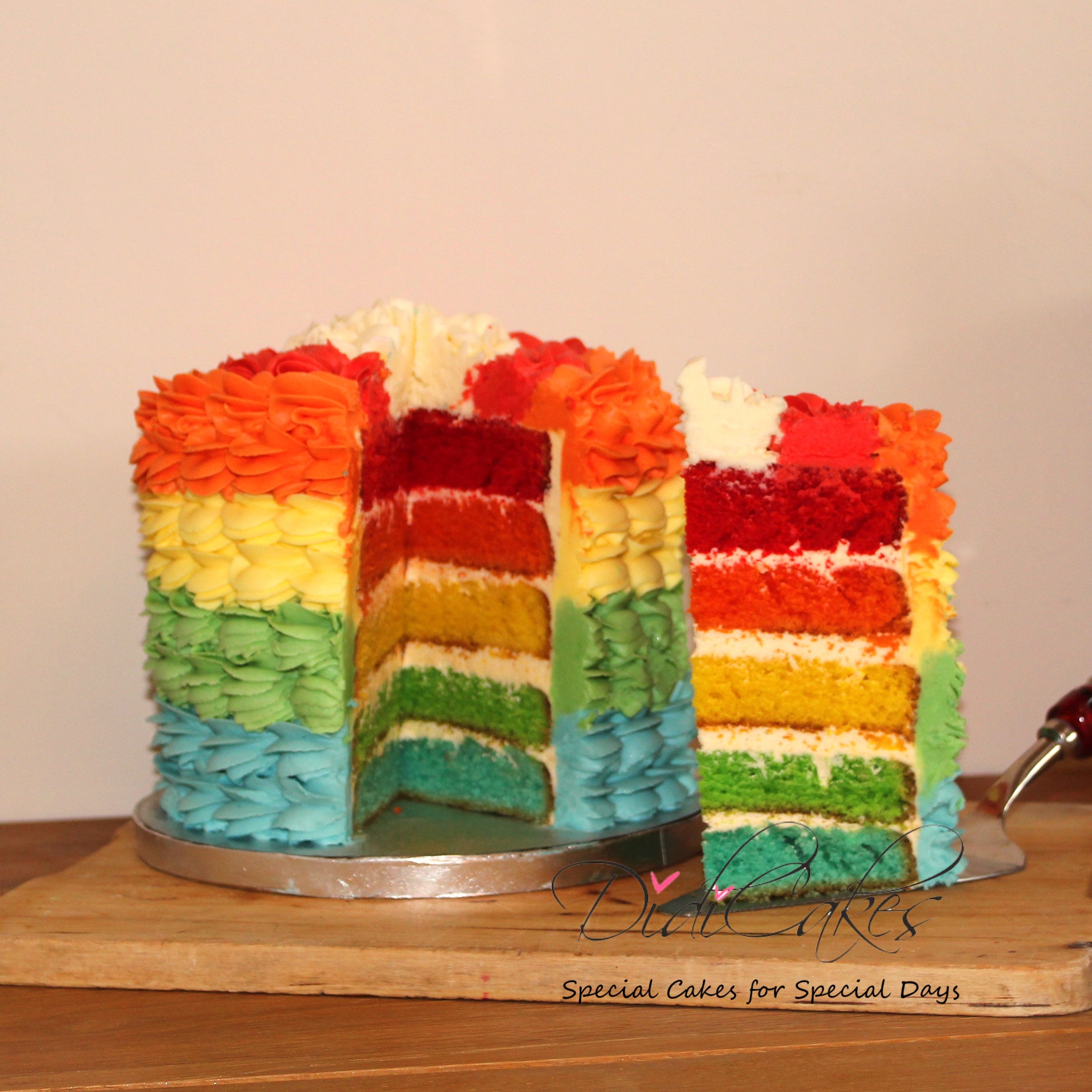 Gluten Free Rainbow Cake Didi Cakes