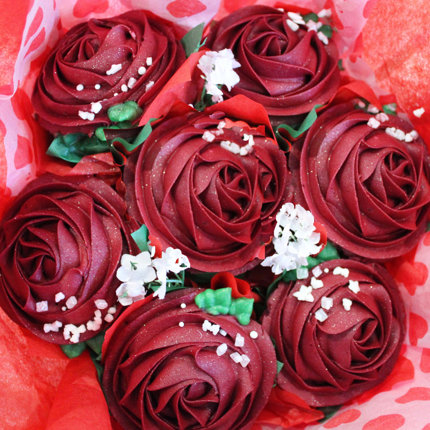 Red Roses Cupcake Bouquet