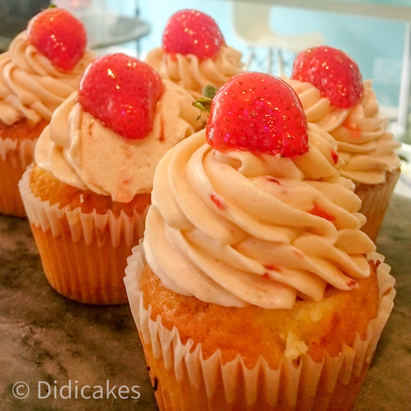 Strawberry and Vanilla Cupcake
