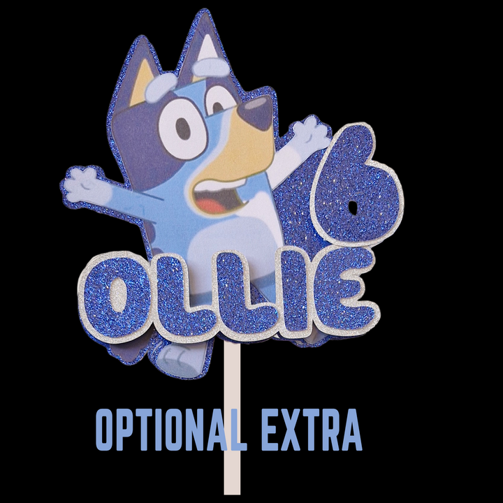 Bluey Figures on Cake