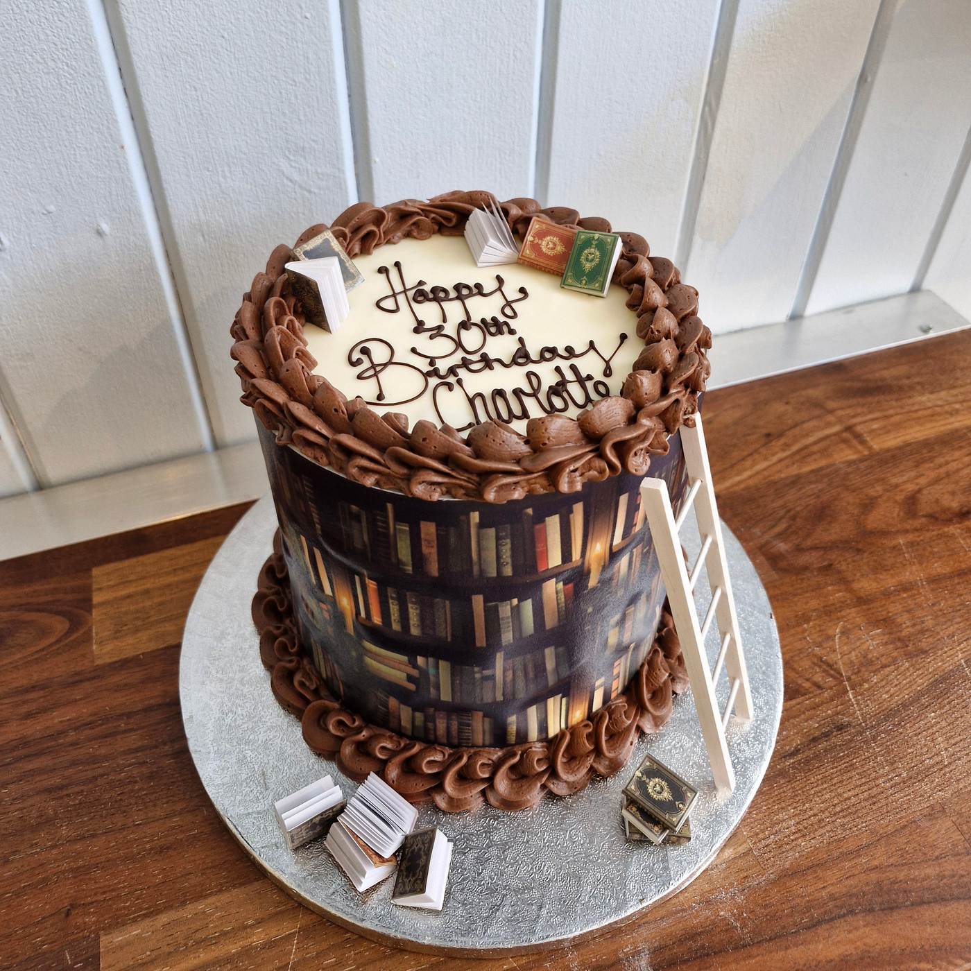 Library Book Cake