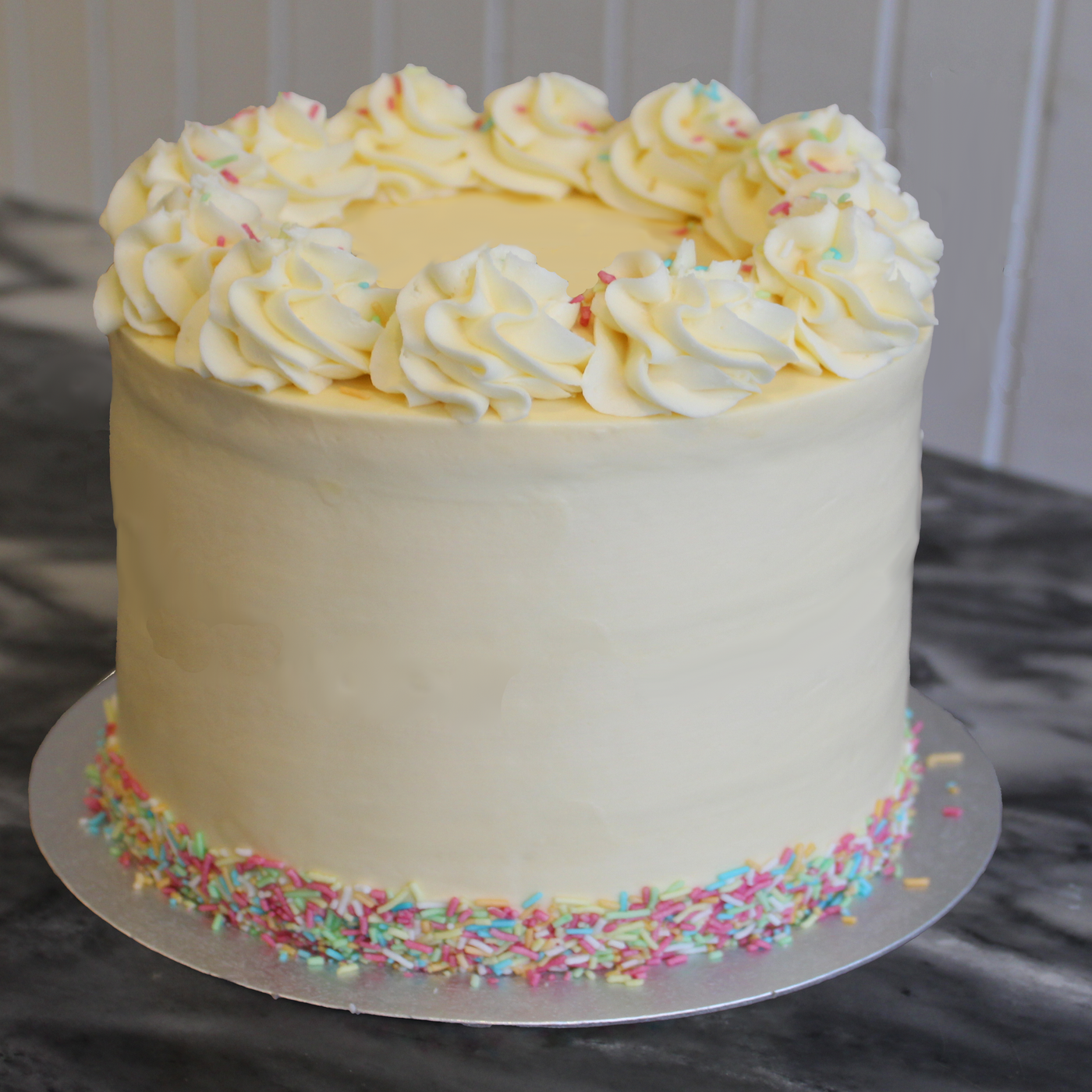 Vanilla Confetti Cake