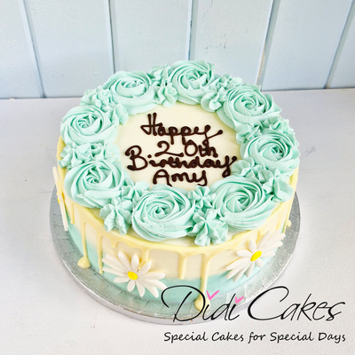 Daisy Flower Cake
