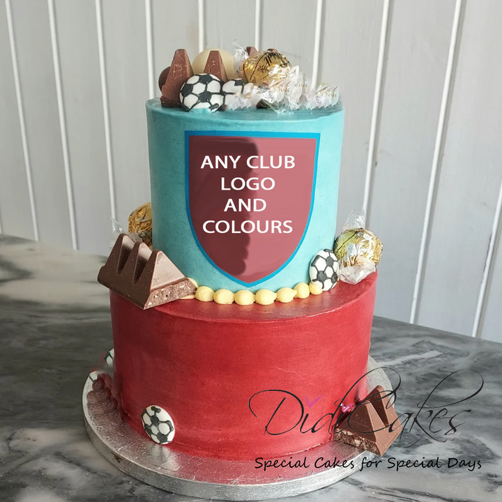 Gluten Free Football Tiered Cake