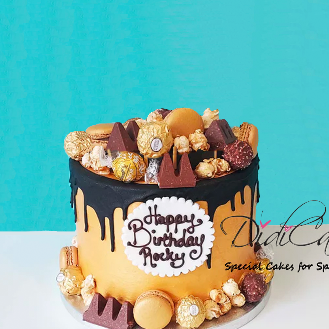 Golden Celebration Cake