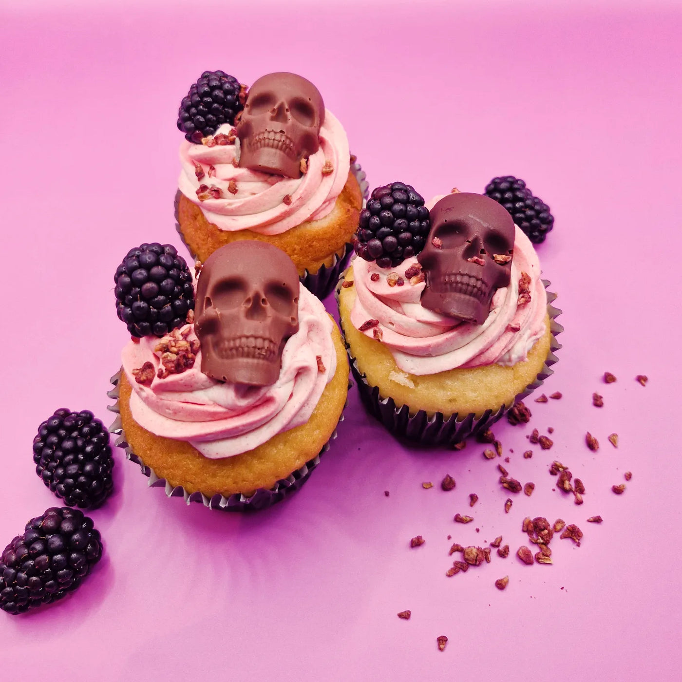 Halloween Blackberry Cupcake