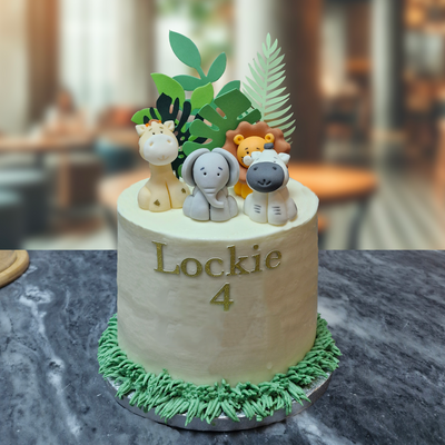 Jungle Animals Cake