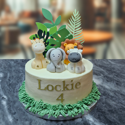 Jungle Animals Cake