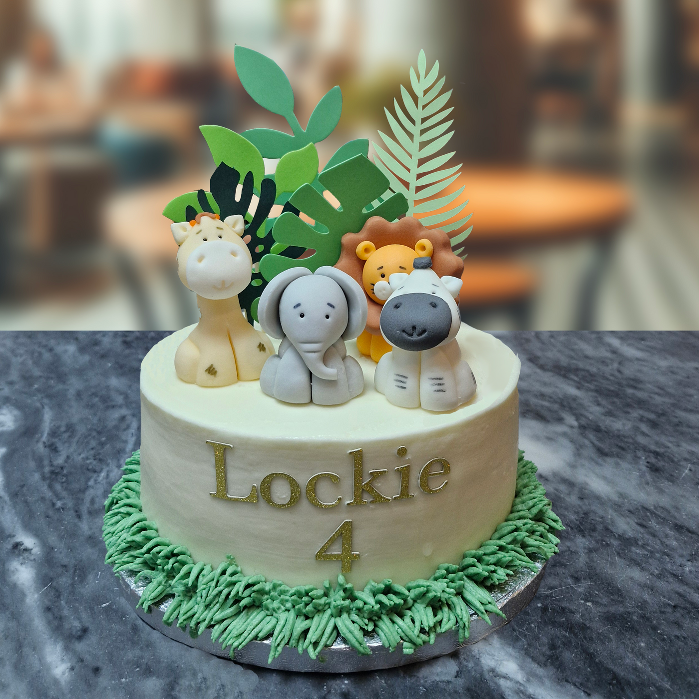 Gluten Free Jungle Animals Cake