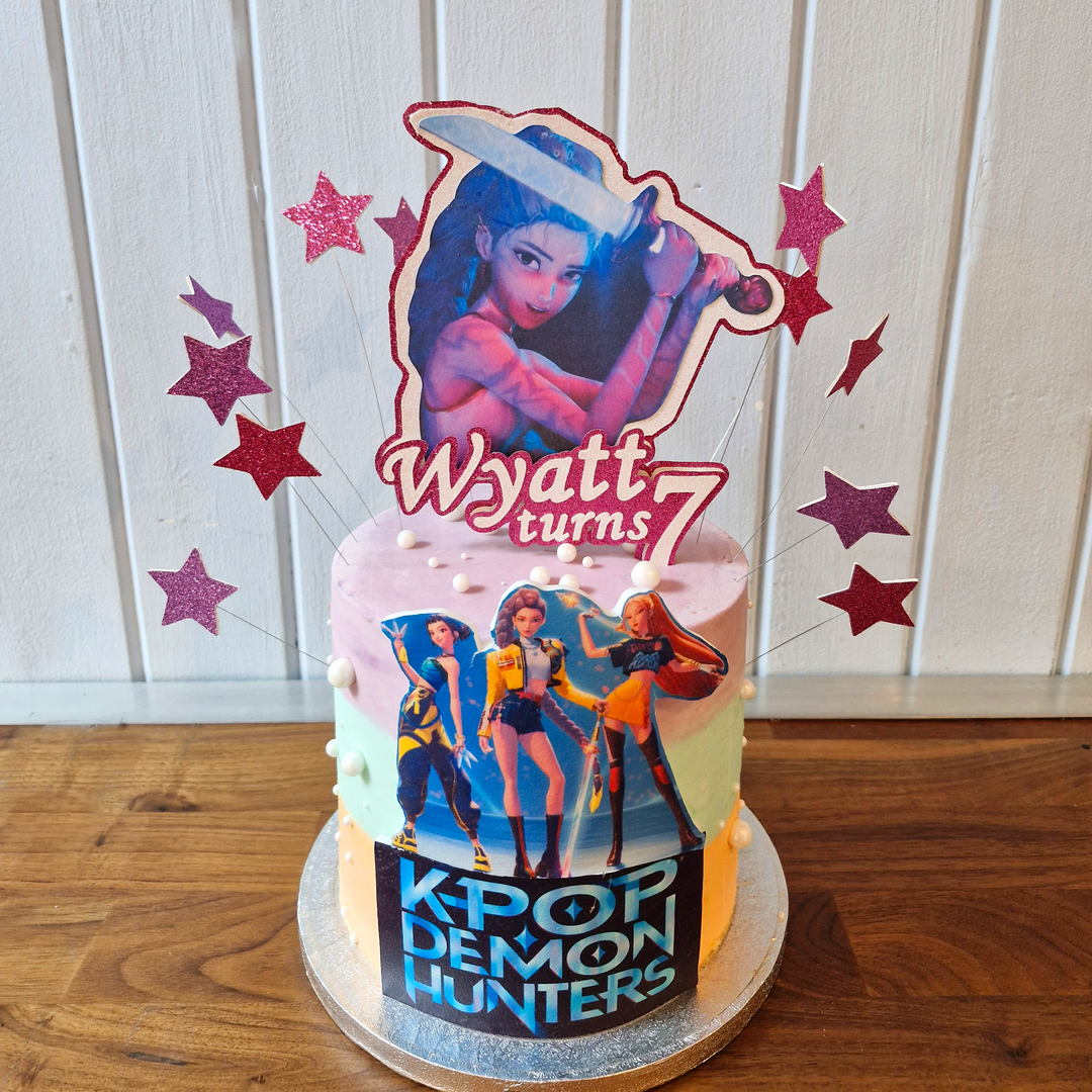 Vegan K pop Demon Hunters Cake