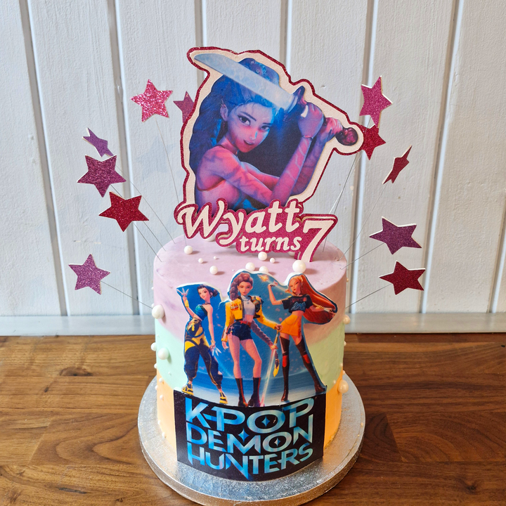 Vegan K pop Demon Hunters Cake