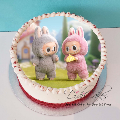 Labubu Photo Cake