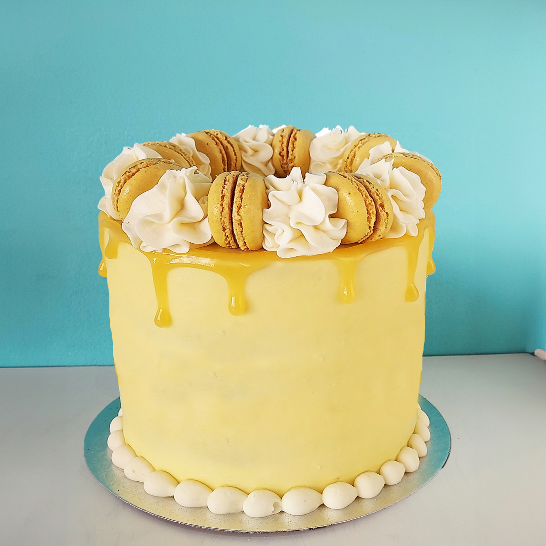 Lemon Macaron Cake