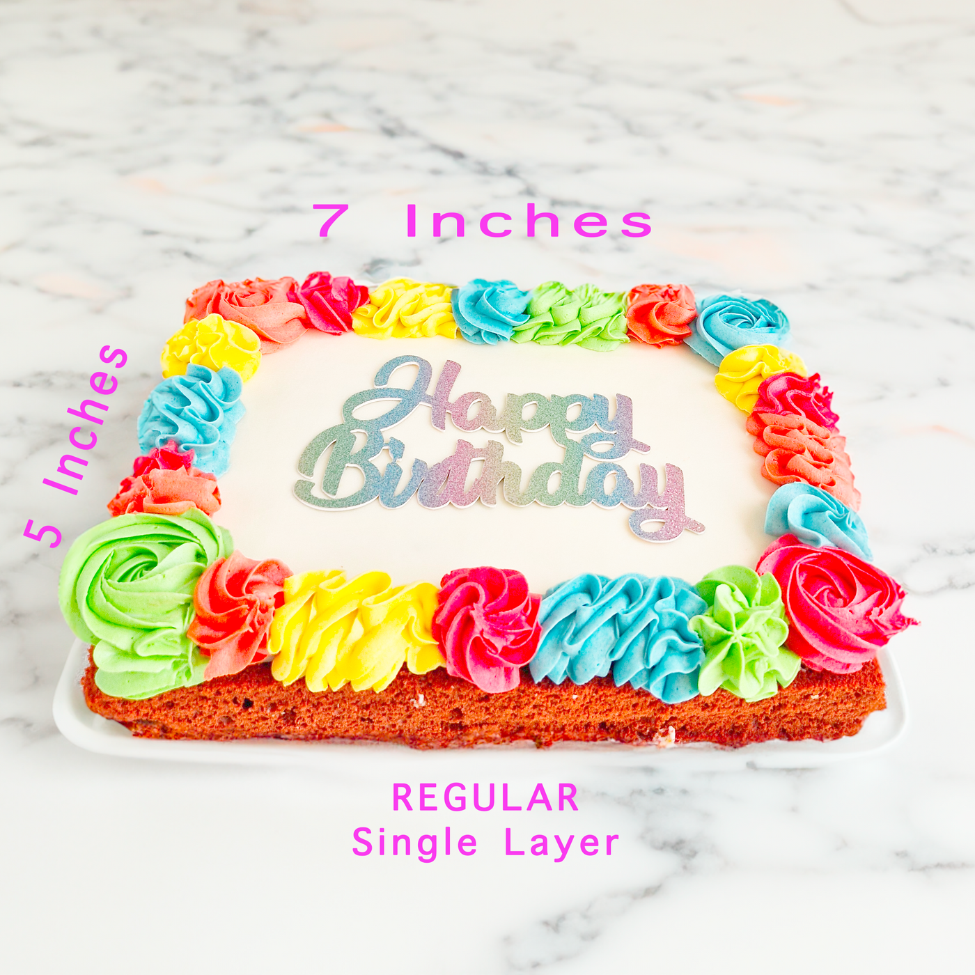 Rainbow Sheet Cake