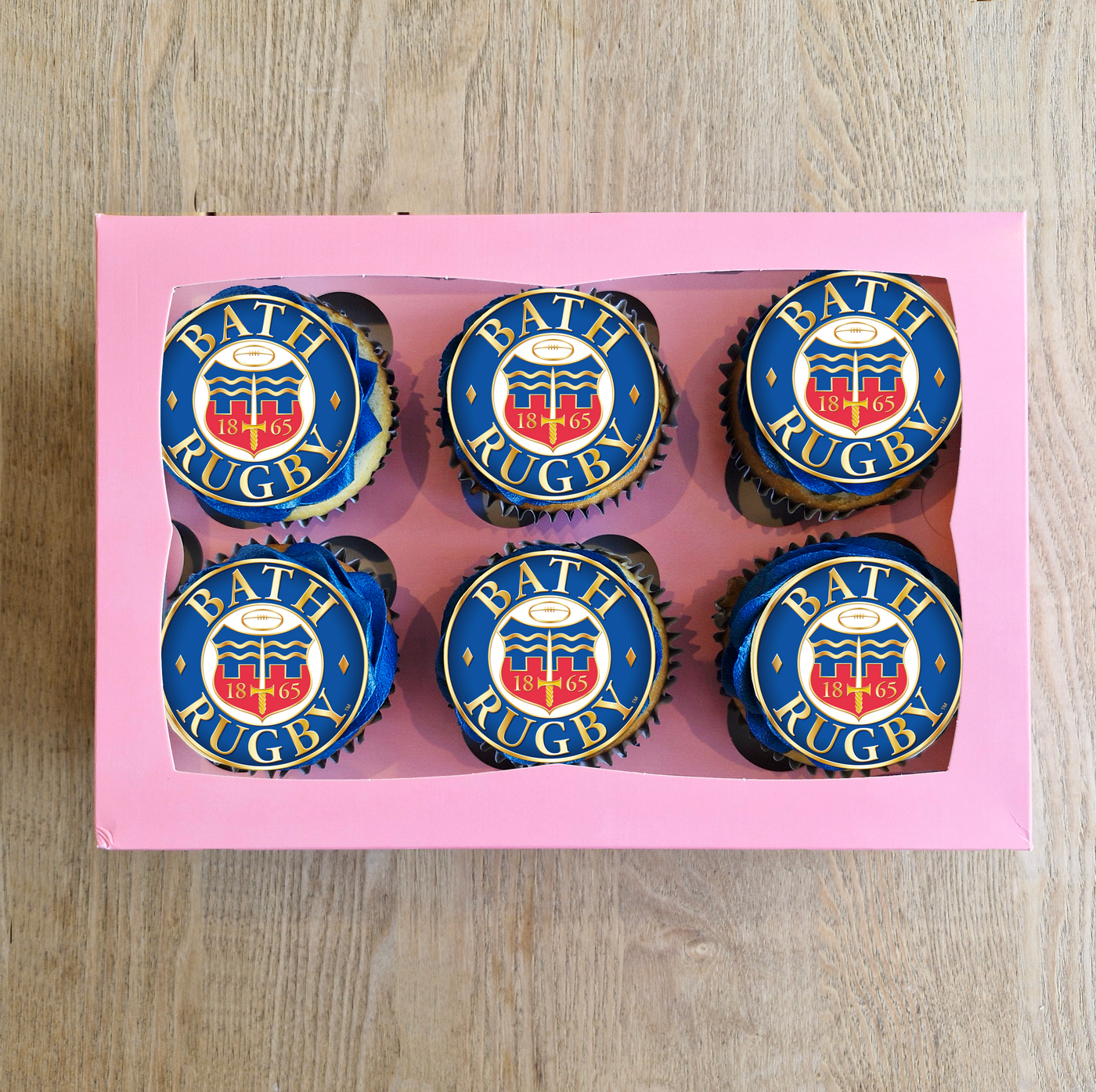 Rugby Cupcake Giftbox