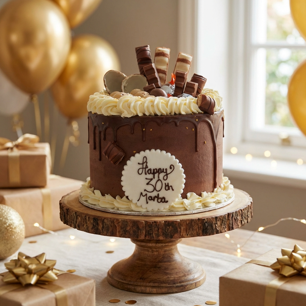 Kinder Chocolate cake with &