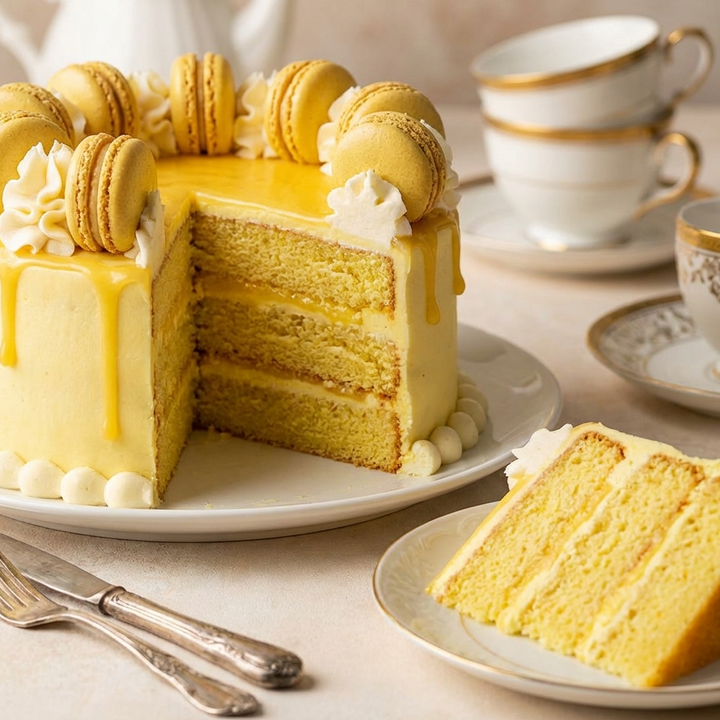 Lemon Macaron Cake (NXDY)