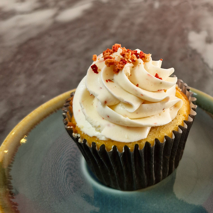 Gluten Free Strawberry and Vanilla Cupcake