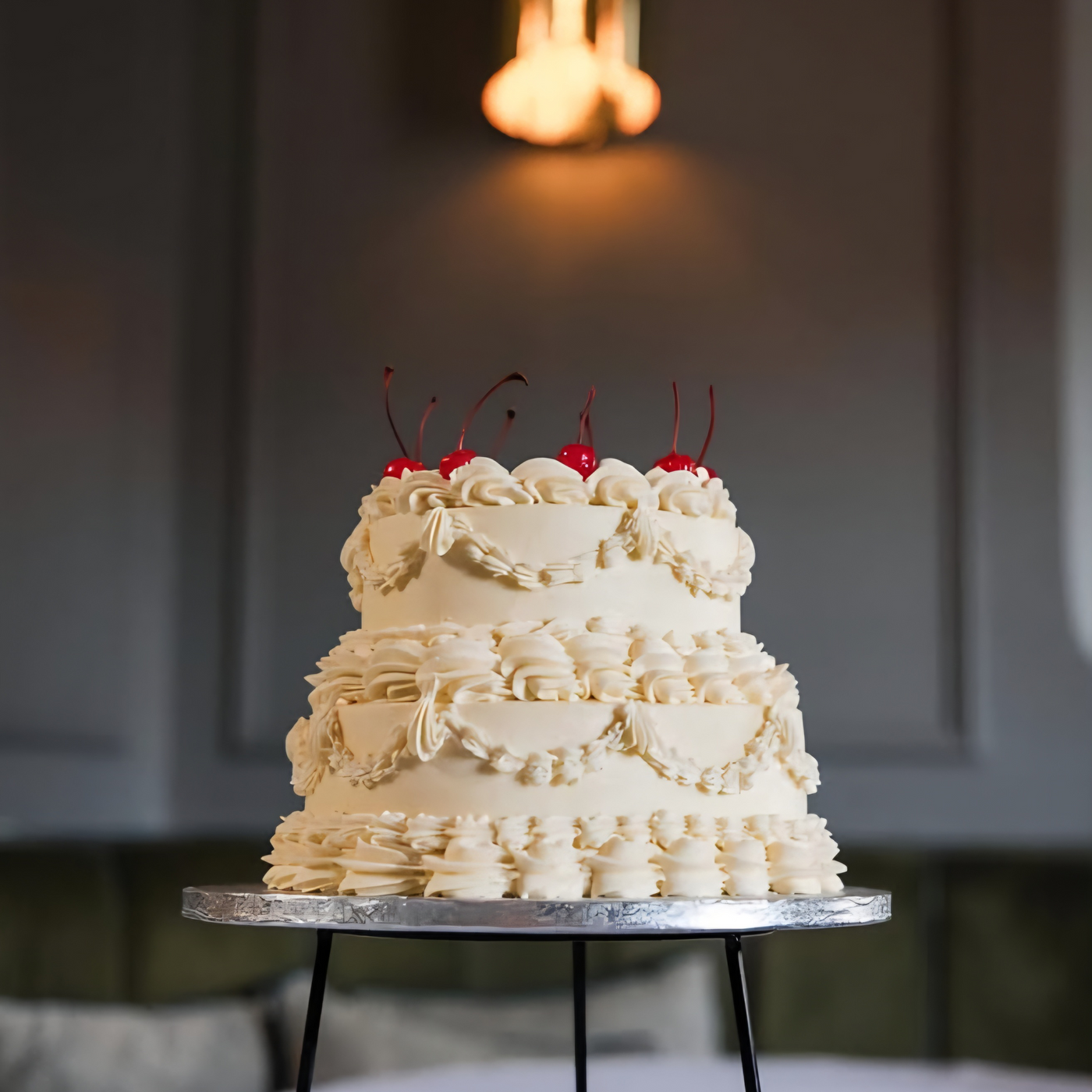 Tiered Vintage Lambeth Boho Cake