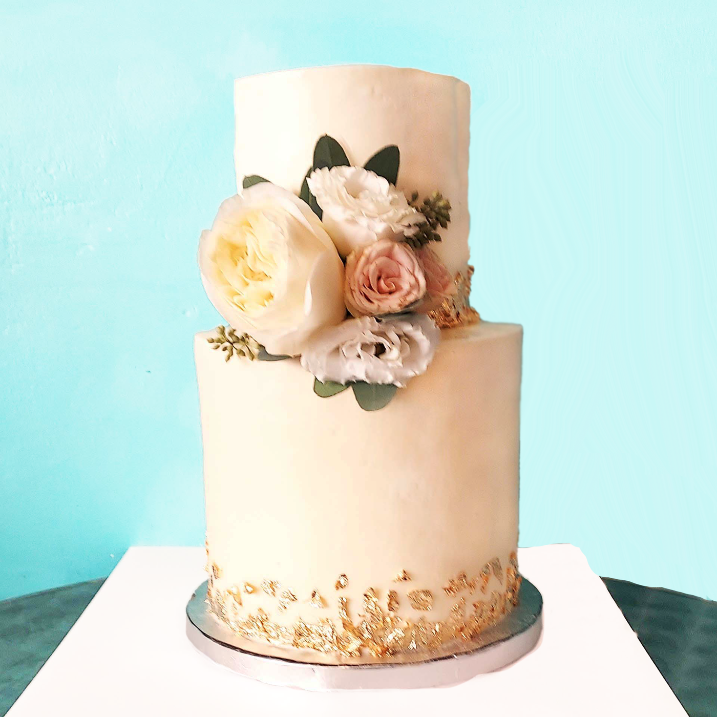 Two Tier Highs with Gold Leaf