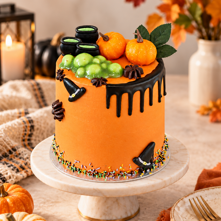 Witches’ Brew Halloween Cake