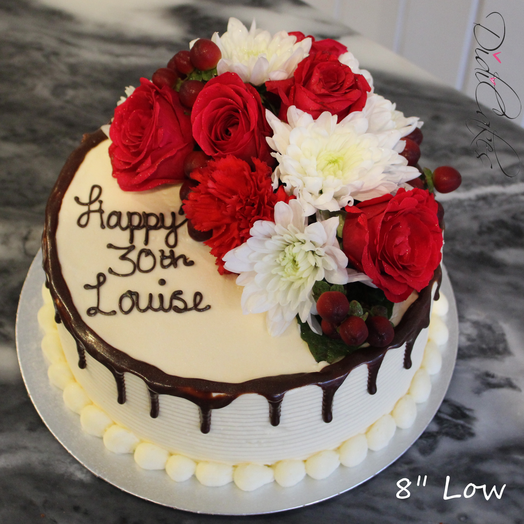 Gluten Free Fresh Flowers Cake