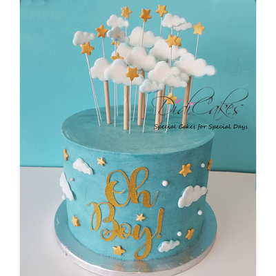 Clouds and Stars Cake
