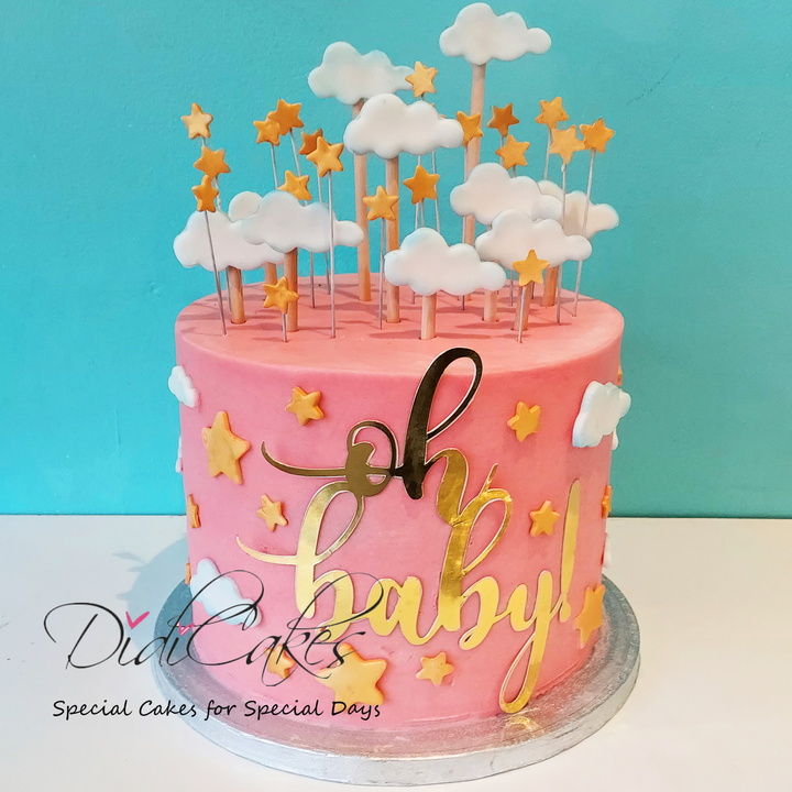 Clouds and Stars Cake