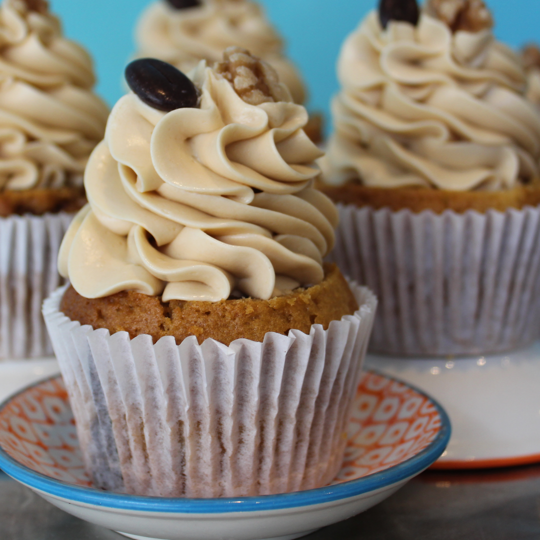 Coffee Walnut Cupcake