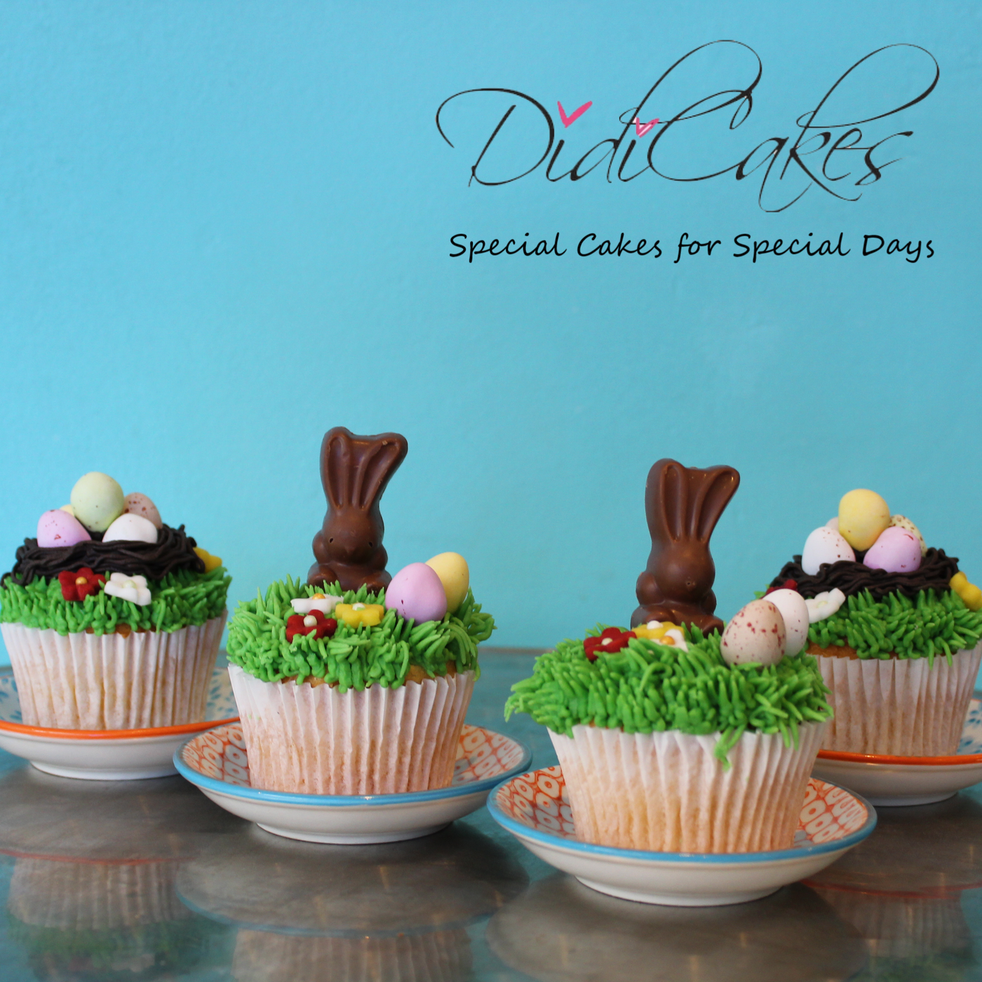 Four Easter Cupcakes