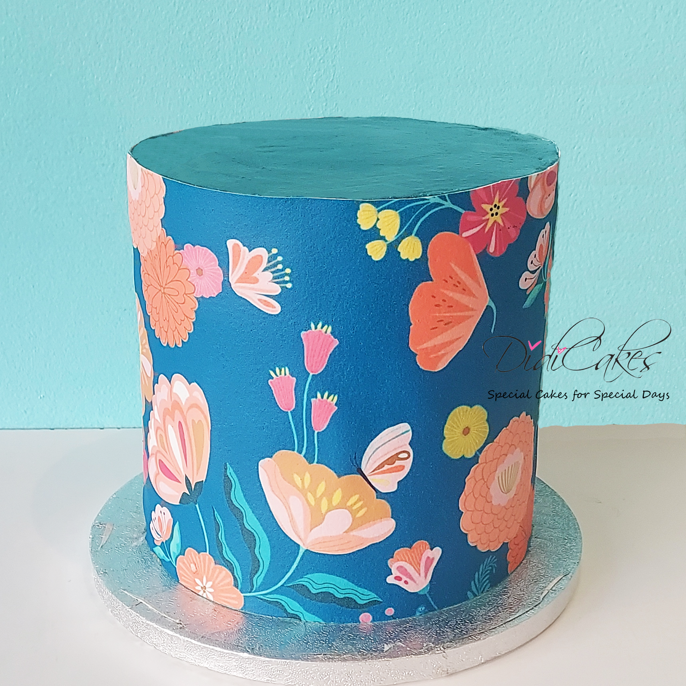 Flower Print Cake