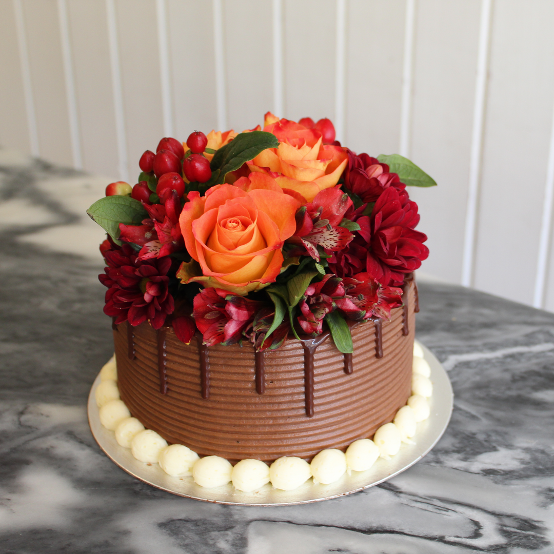 Gluten Free Fresh Flowers Cake