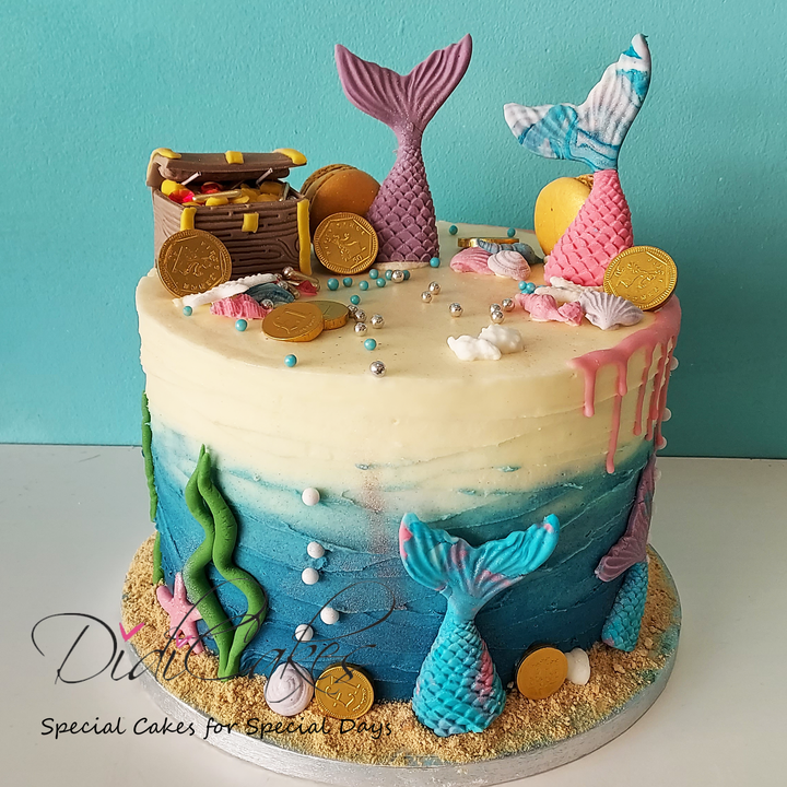 Pirate and Mermaids Cake