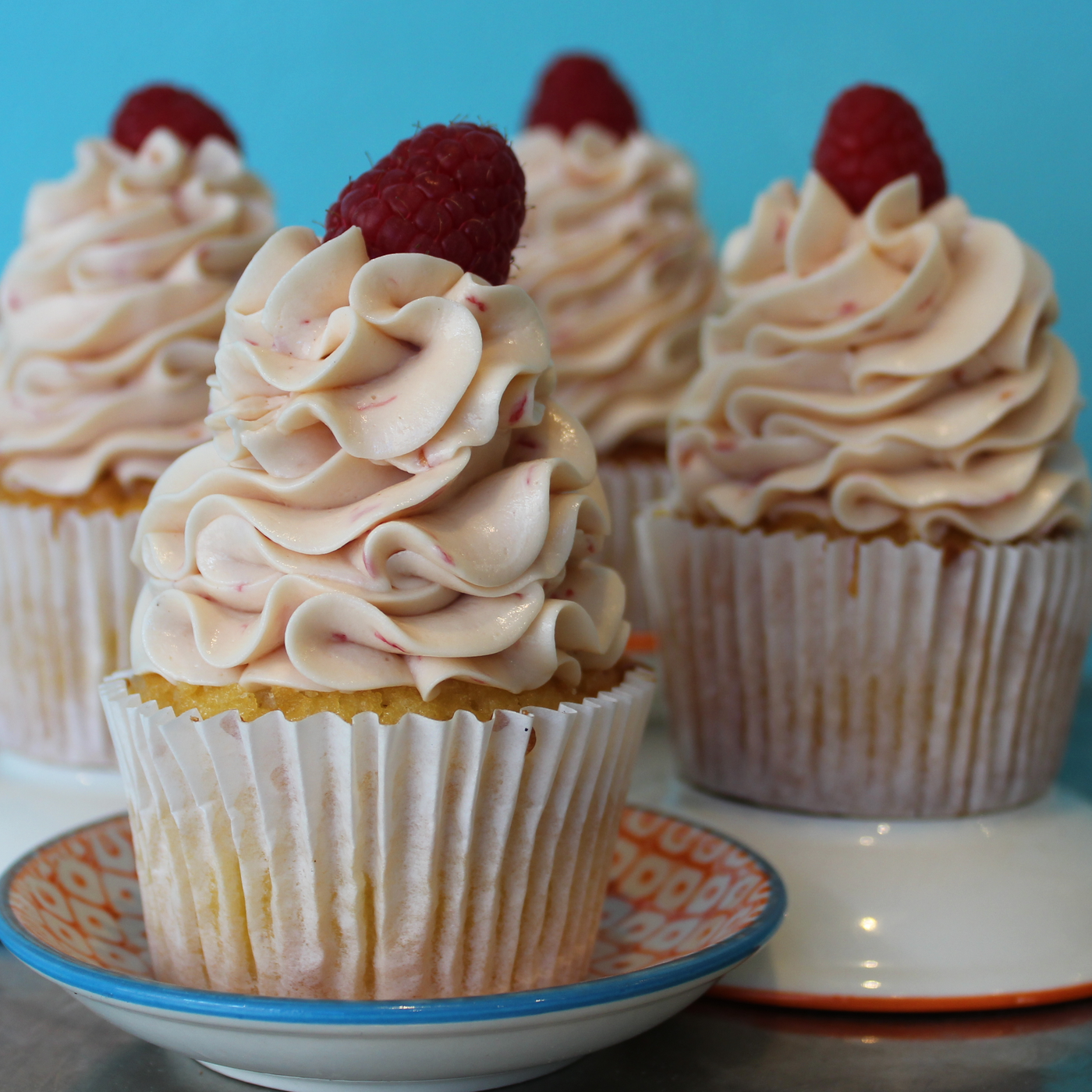 Raspberry and Almond Cupcake