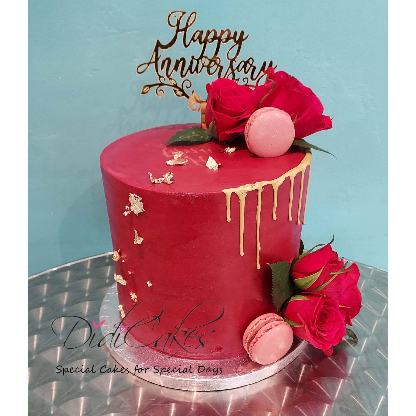 Ruby Wedding Anniversary Cake