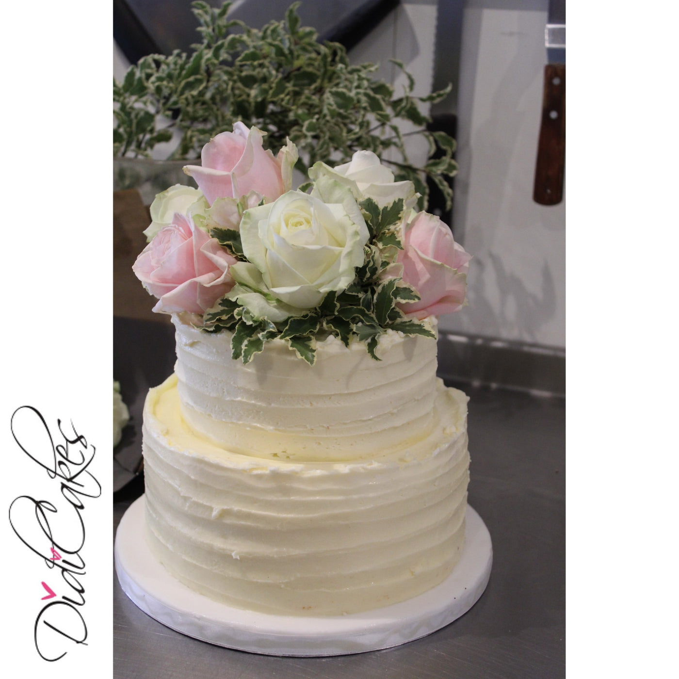 Spooned Two Tier with Rose Crown