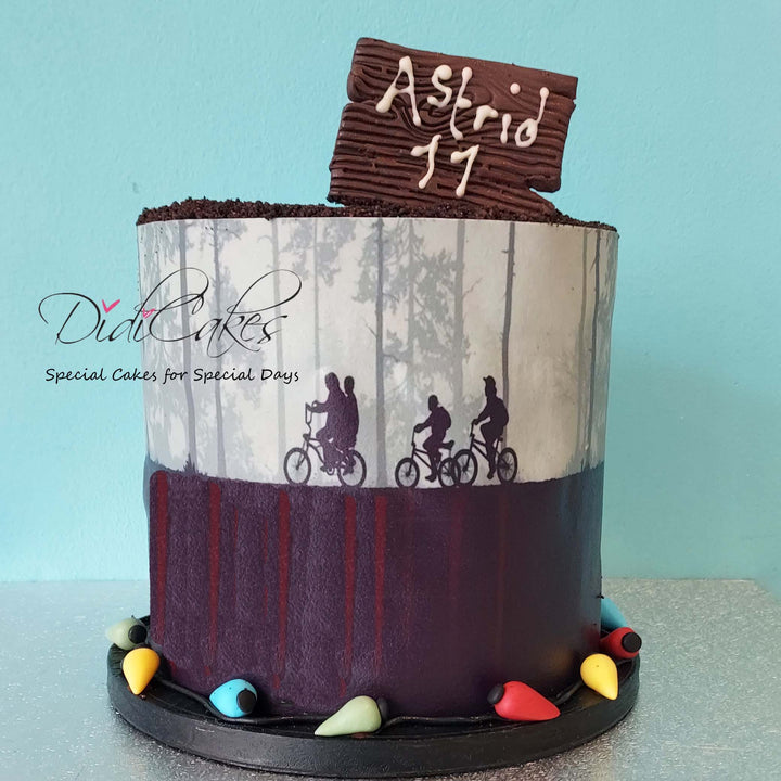 Vegan Stranger Things Cake