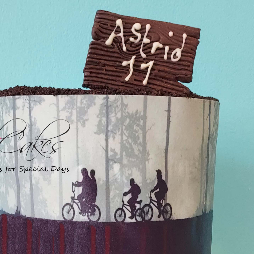 Vegan Stranger Things Cake