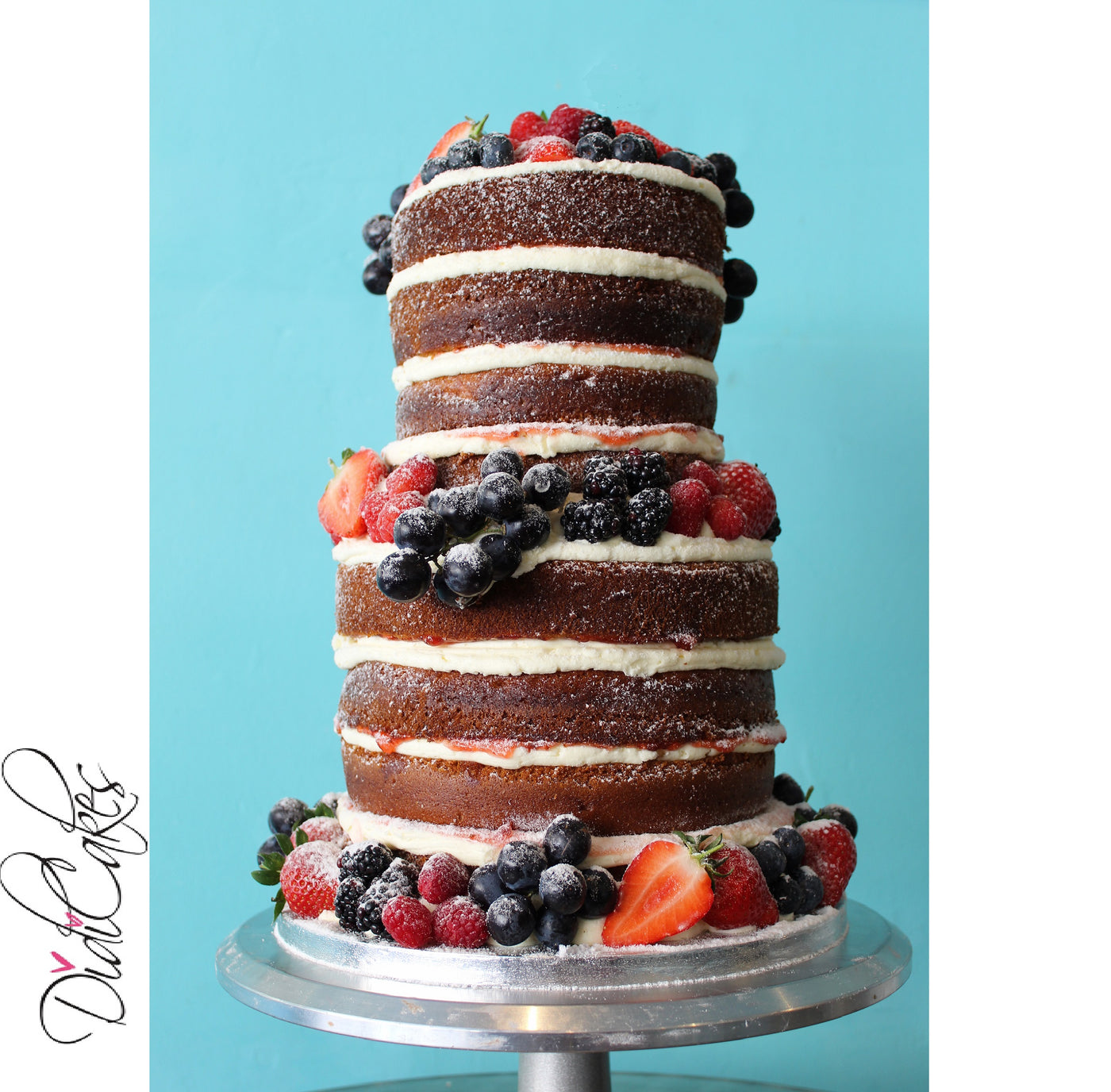 Two Tier Naked Cake