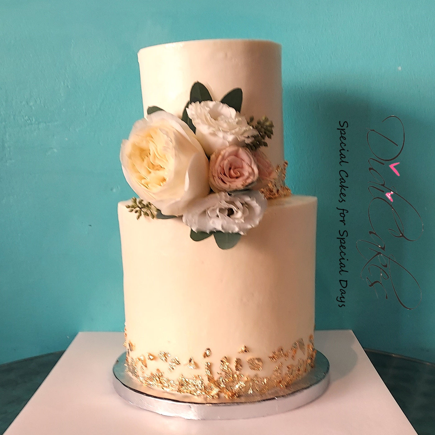 Two Tier Highs with Gold Leaf